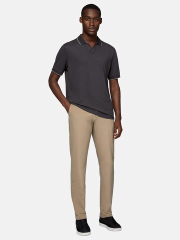 Coupe slim Pantalon à plis Boggi Milano en beige