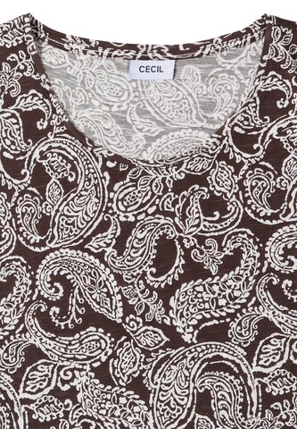 CECIL T-Shirt in Braun