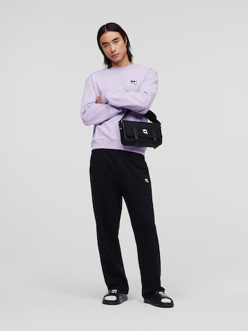 Karl Lagerfeld Sweatshirt ' Ikonik 2.0 Mini ' in Purple