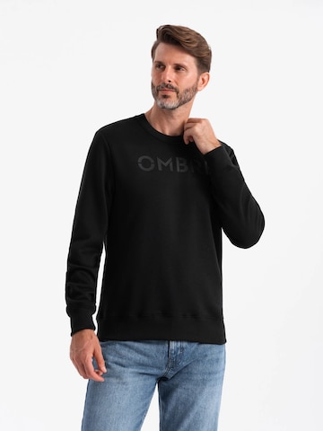 Ombre Sweatshirt 'OM-SSPS-0181' in Black: front
