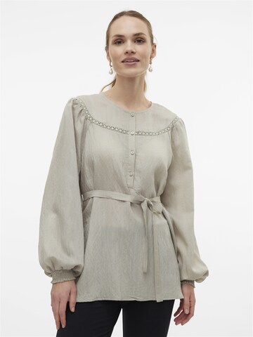 Camicia da donna 'Ziara Lia' di MAMALICIOUS in grigio: frontale