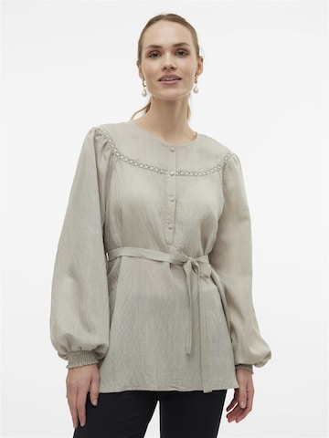 Camicia da donna 'Ziara Lia' di MAMALICIOUS in grigio: frontale