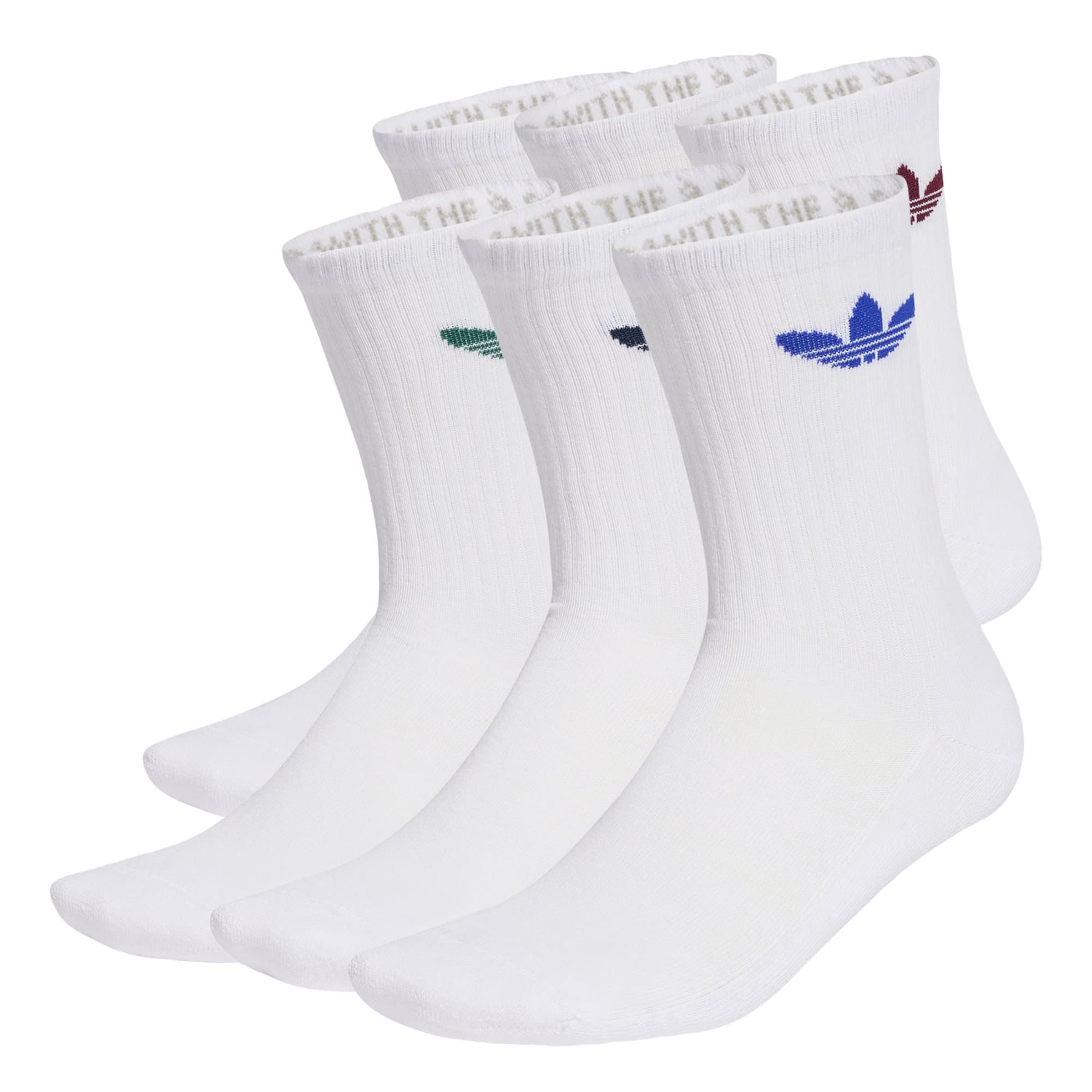 ADIDAS ORIGINALS Calcetines 'Trefoil Cushion' en 37-39 en azul real / verde oscuro / borgoña / blanco, Vista del producto