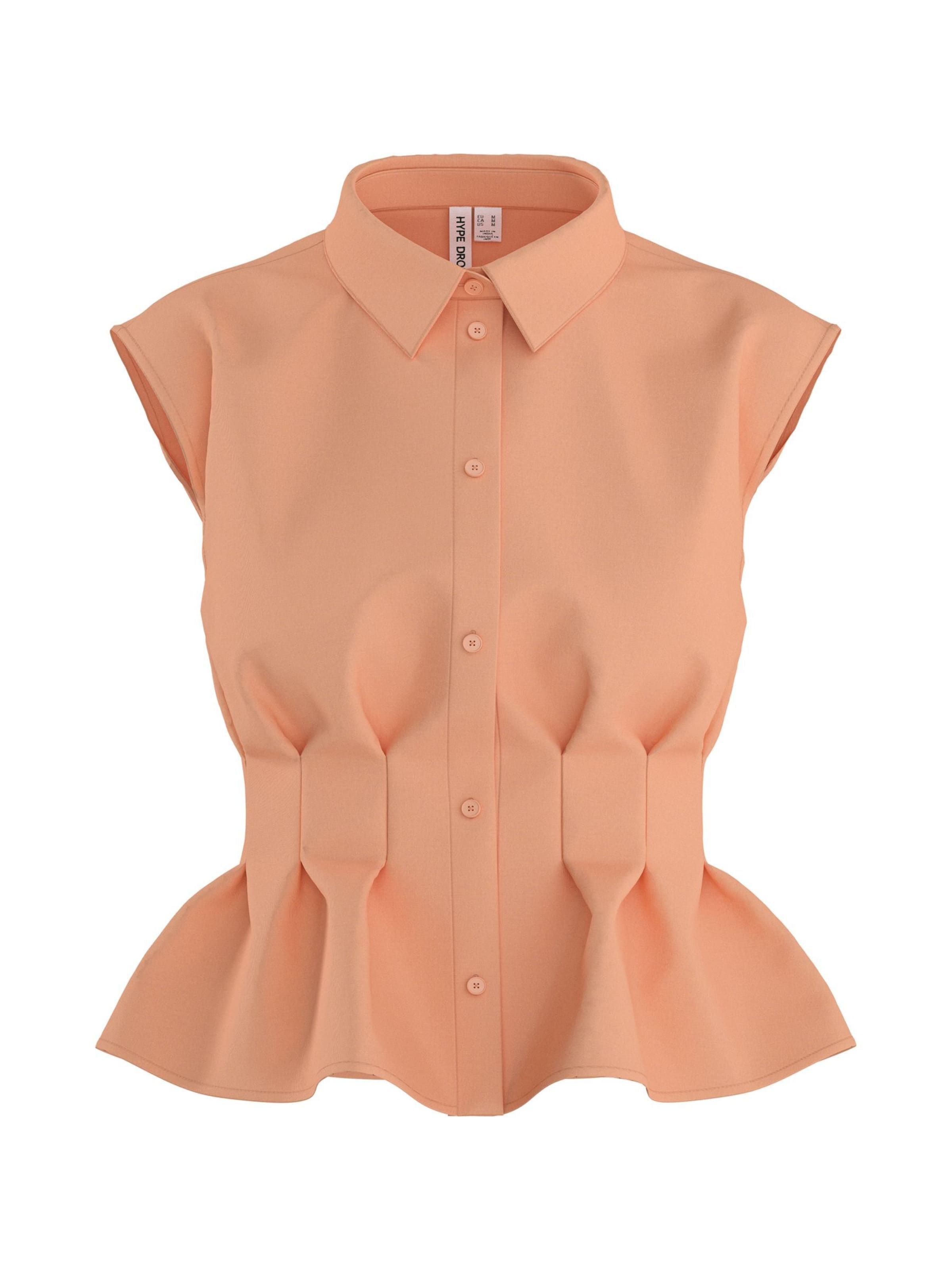 HYPEDROP Blouse 'Undine' in Oranje: voorkant