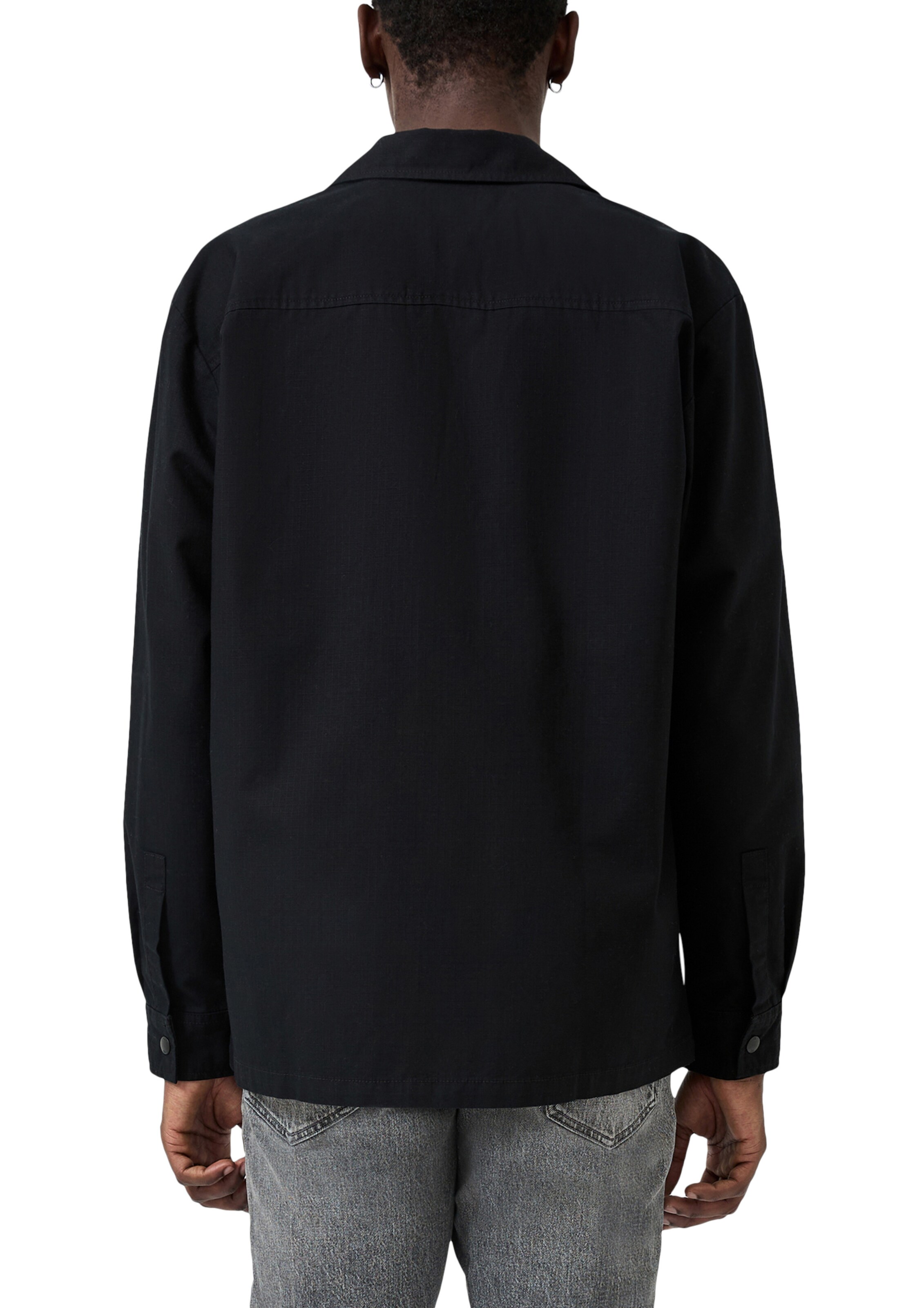 QS Comfort fit Overhemd in Zwart