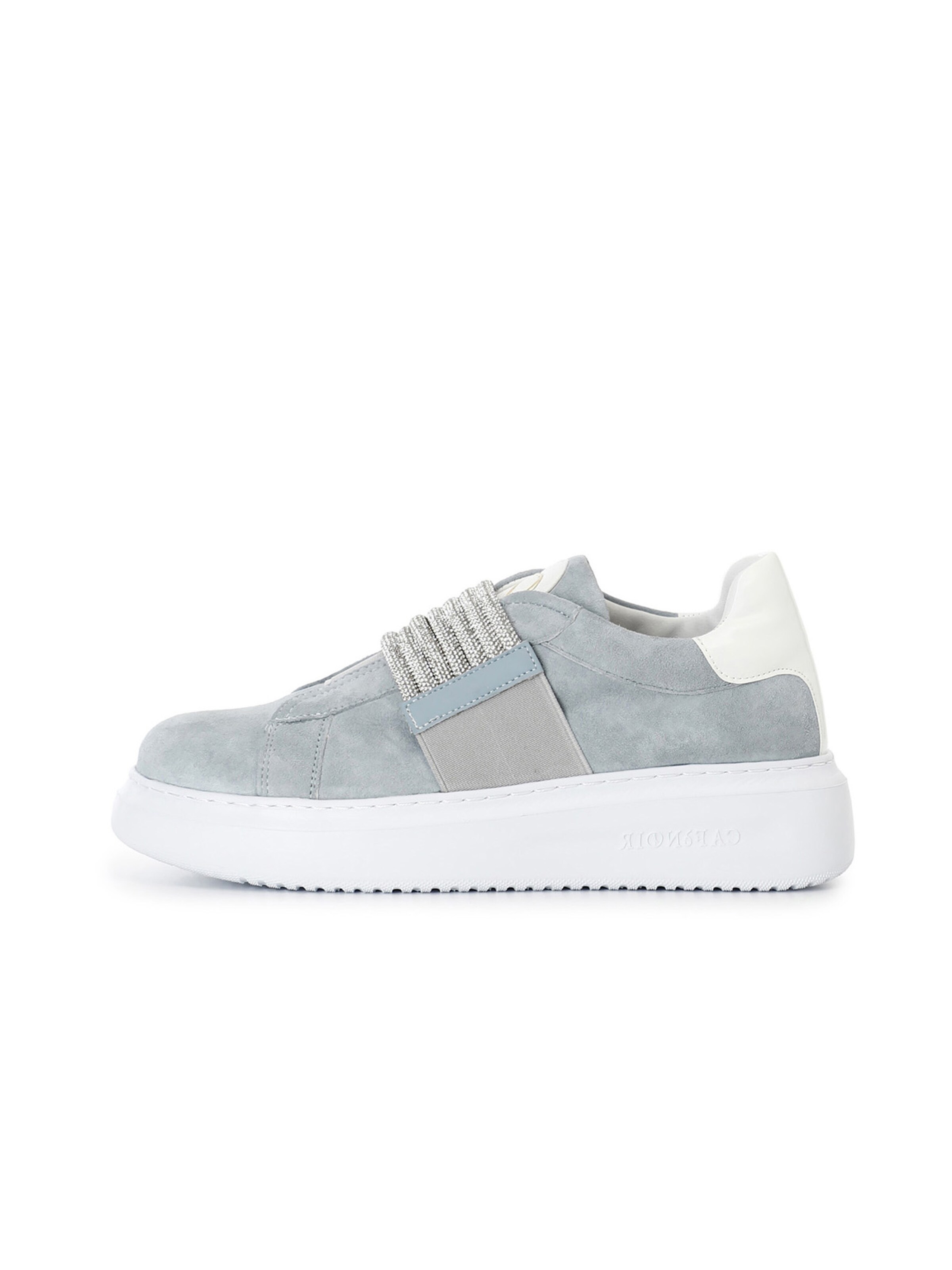 CAFè NOIR Turnschuhe in blue denim, Produktansicht