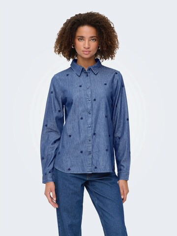 JDY Blouse 'JDYLOVE' in Blauw: voorkant