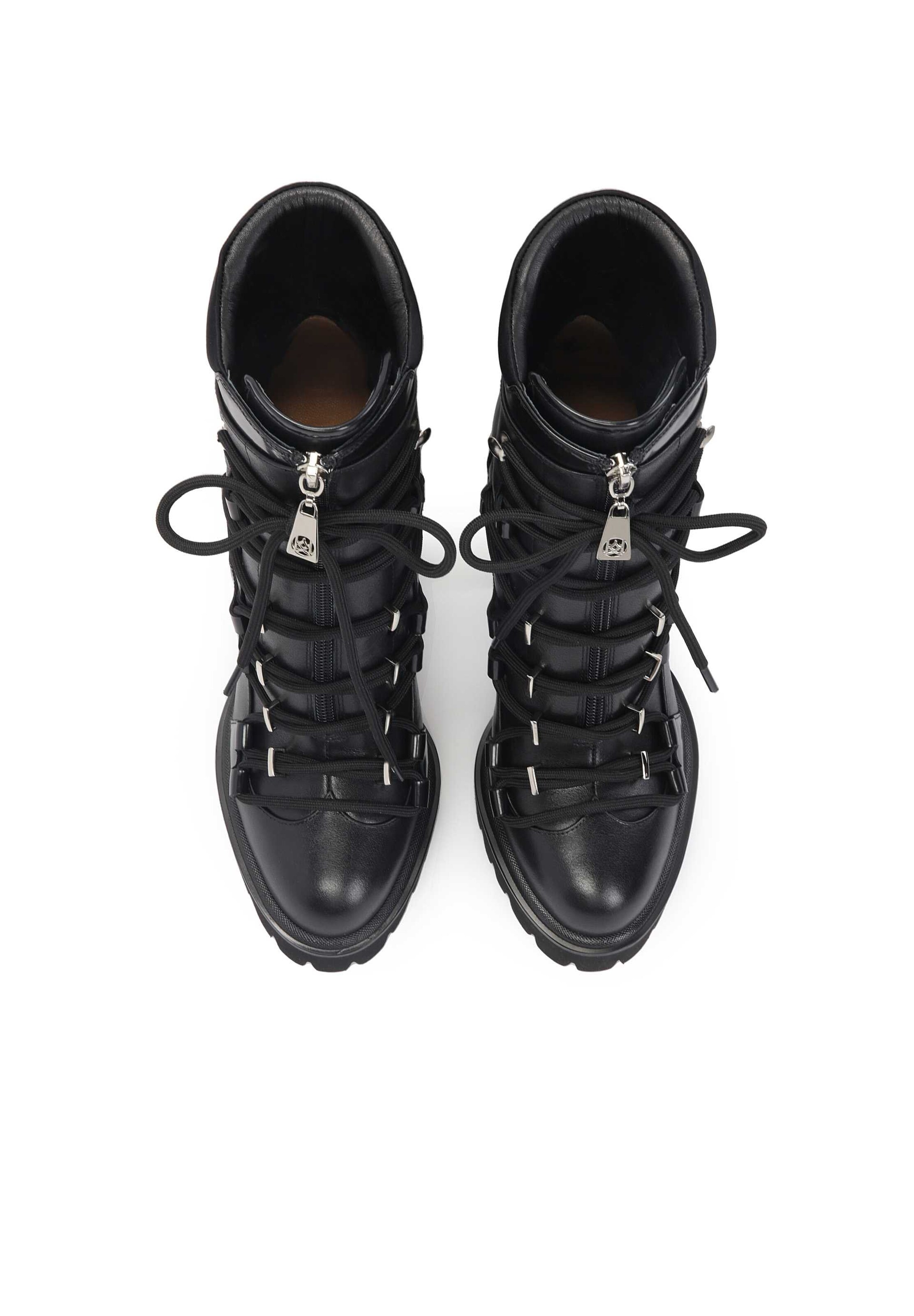 Kazar Lace-up bootie in Black