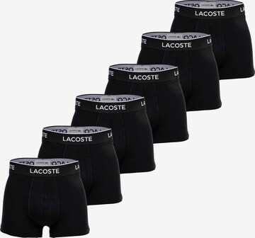 Boxers LACOSTE en noir : devant