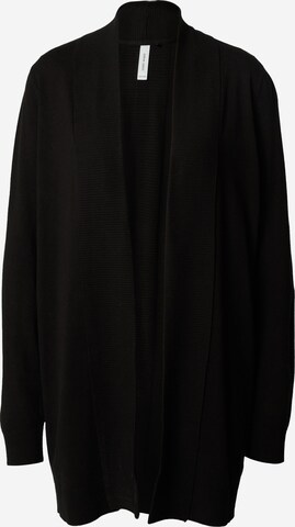 GERRY WEBER Плетена жилетка в черно: отпред
