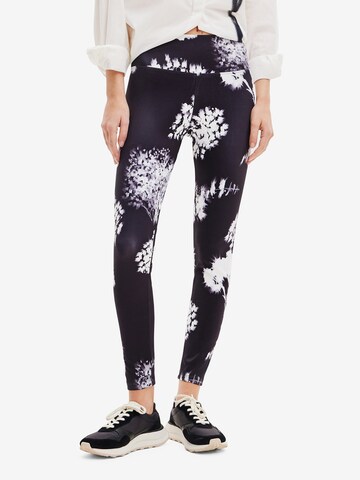 Desigual Regular Leggings in Zwart: voorkant