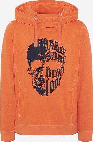 UNCLE SAM Sweatshirt in Orange: front