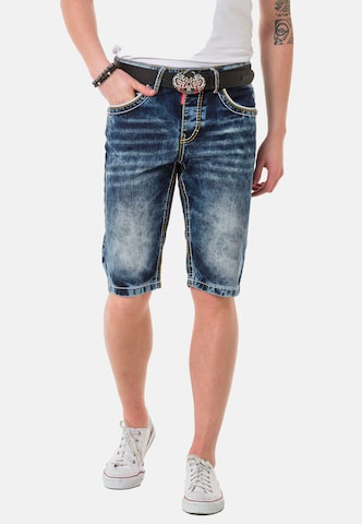 CIPO & BAXX Regular Jeansshorts in Blau: predná strana