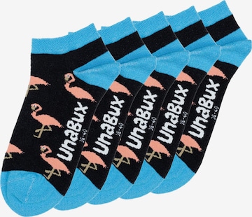 Chaussettes UNABUX en bleu : devant