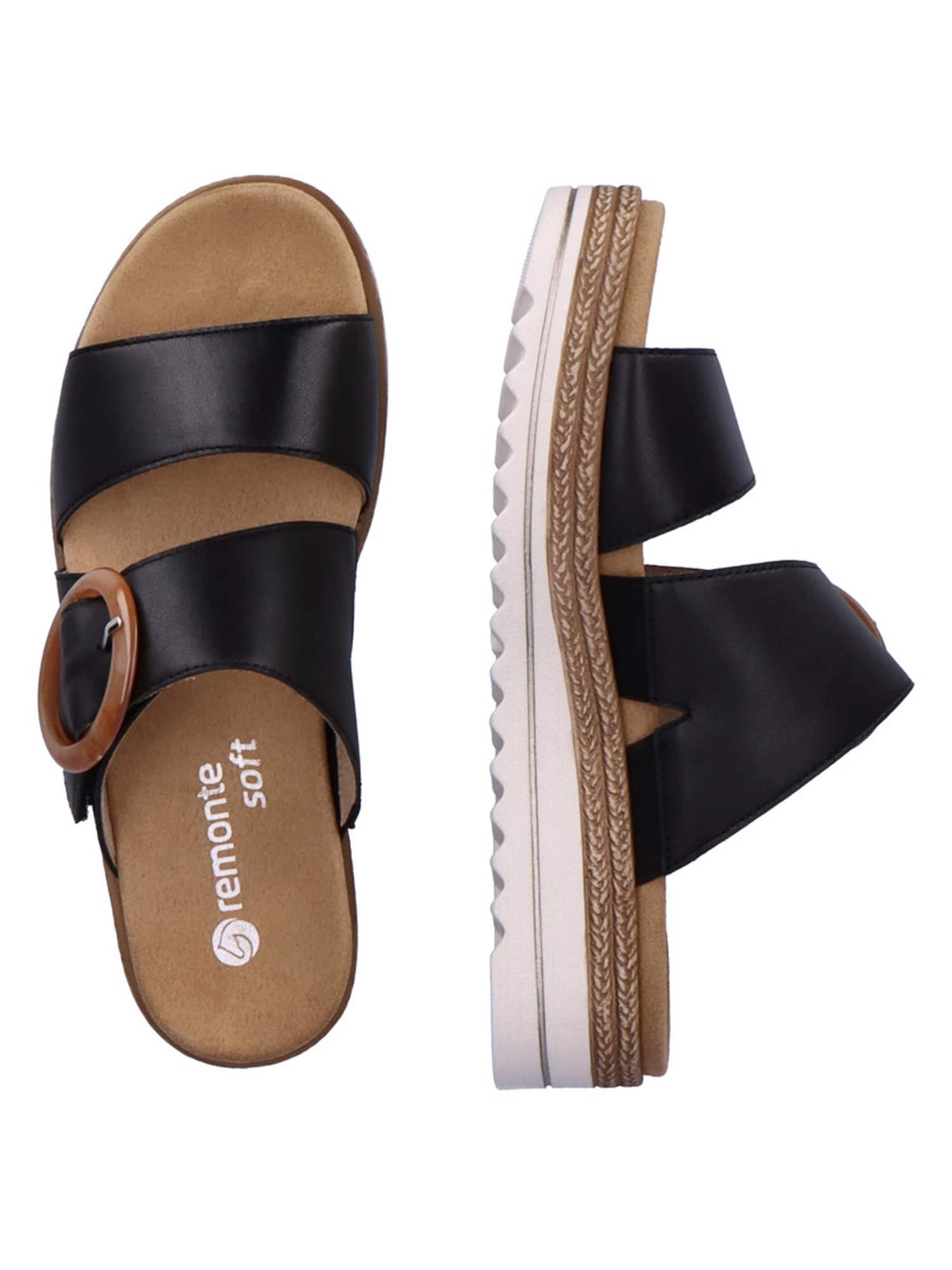 REMONTE Pantolette 'Basic'‌ in Schwarz