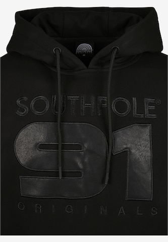 Felpa di SOUTHPOLE in nero