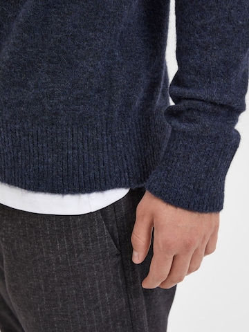 SELECTED HOMME Sweater 'Rai' in Blue