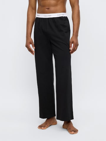 Calvin Klein Normální Pyžamové kalhoty 'ICON / ESSENTIALS' – černá: přední strana