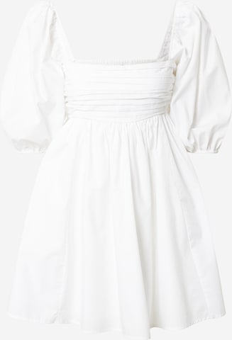 Abercrombie & Fitch Šaty – bílá: přední strana