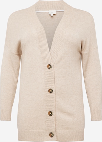 Cardigan 'ESLY' ONLY Carmakoma en beige : devant