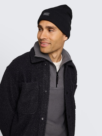 TOM TAILOR DENIM Mütze in Schwarz: Vorderseite