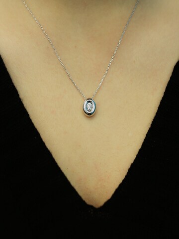 EinStein Diamant Necklace in Silver