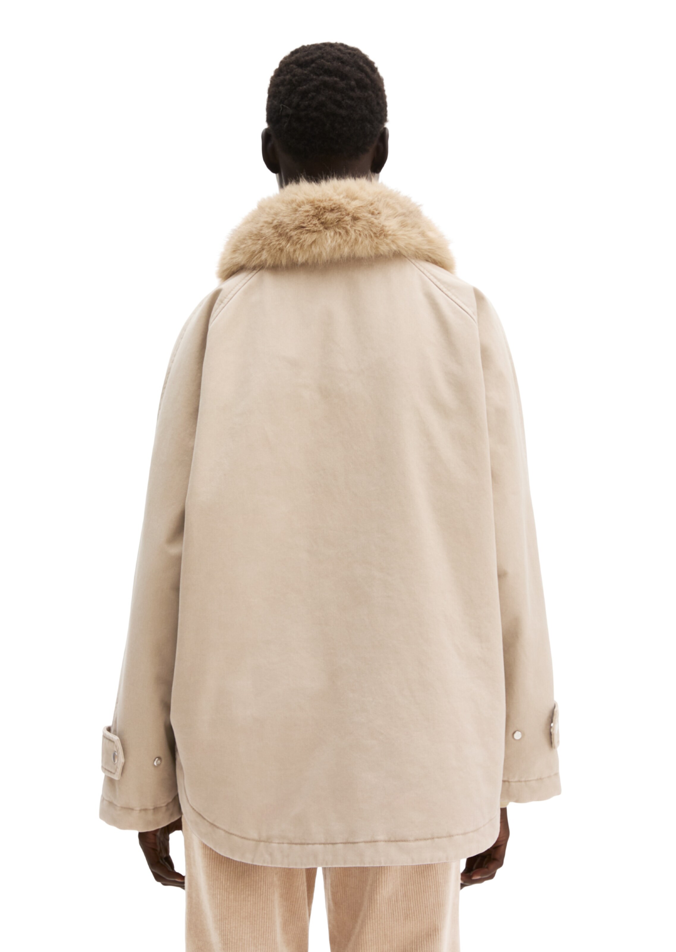 Marc O'Polo Between-seasons parka in Beige: back
