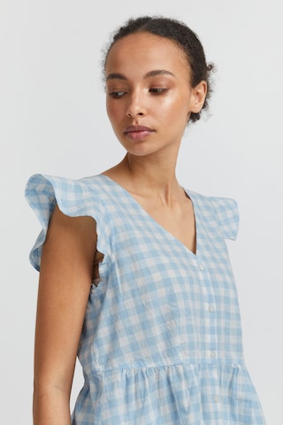 ICHI Blouse 'GRY' in Blue
