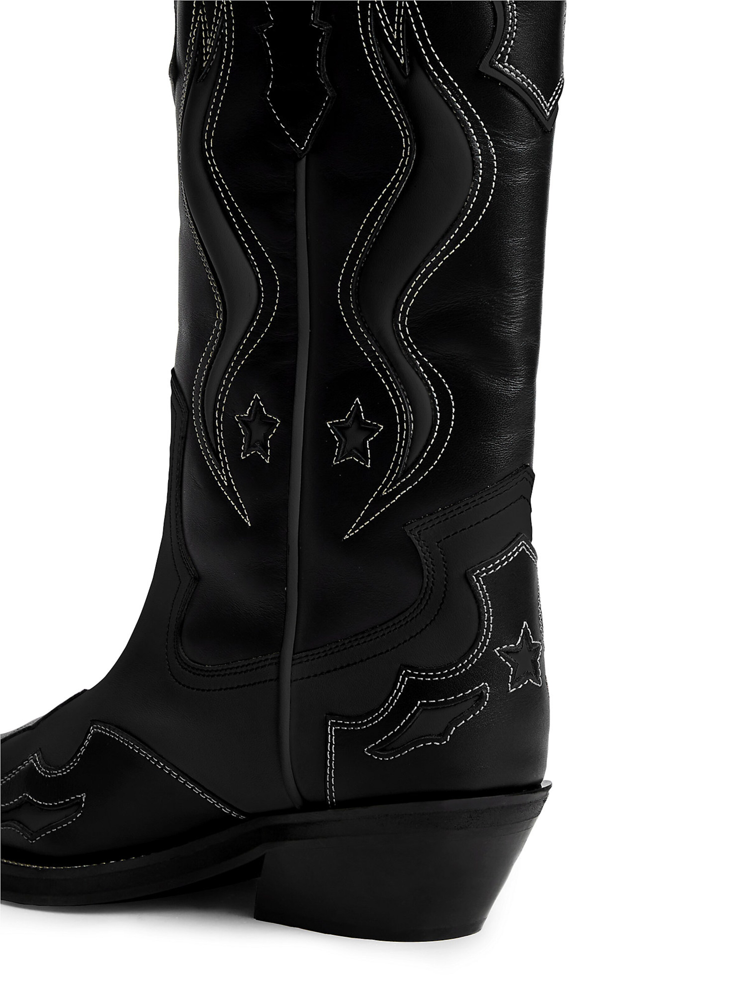 Bottes de cowboy Tommy Jeans en noir