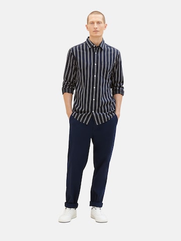 Coupe regular Chemise TOM TAILOR en bleu