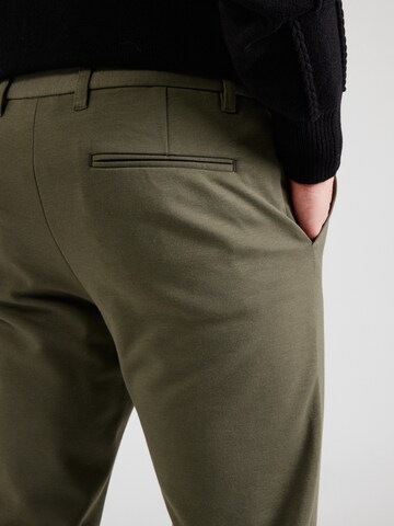 Lindbergh Slim fit Chino trousers 'Superflex' in Green