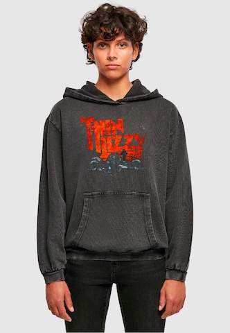 Merchcode Sweatshirt 'Ladies Thin Lizzy - Massacare' in Black: front
