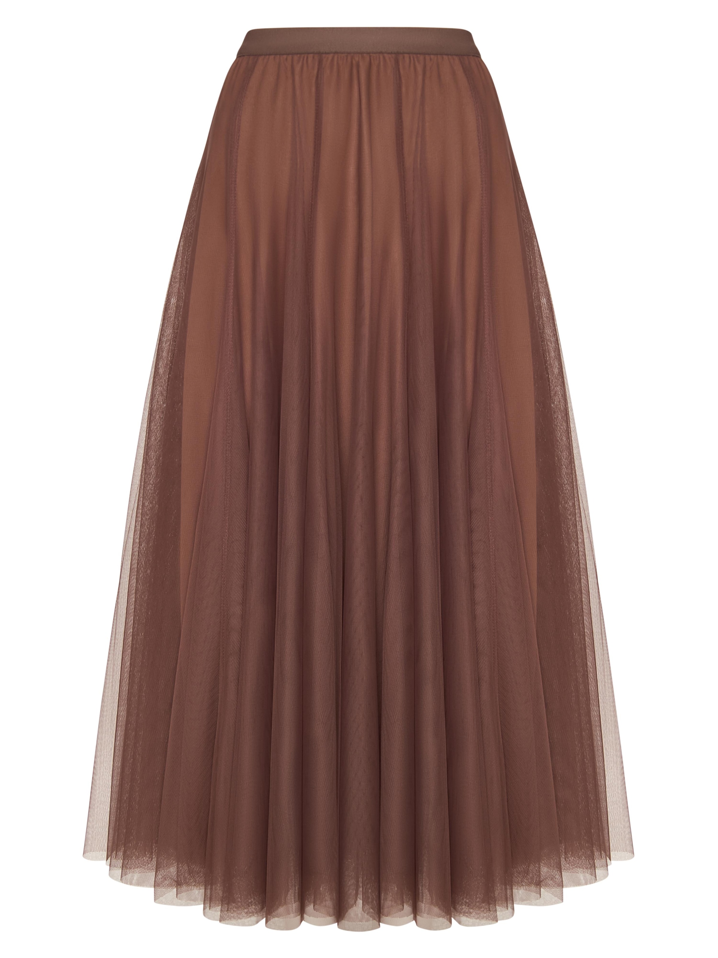 Serena Silueta Skirt 'Ballerina' in Brown: front