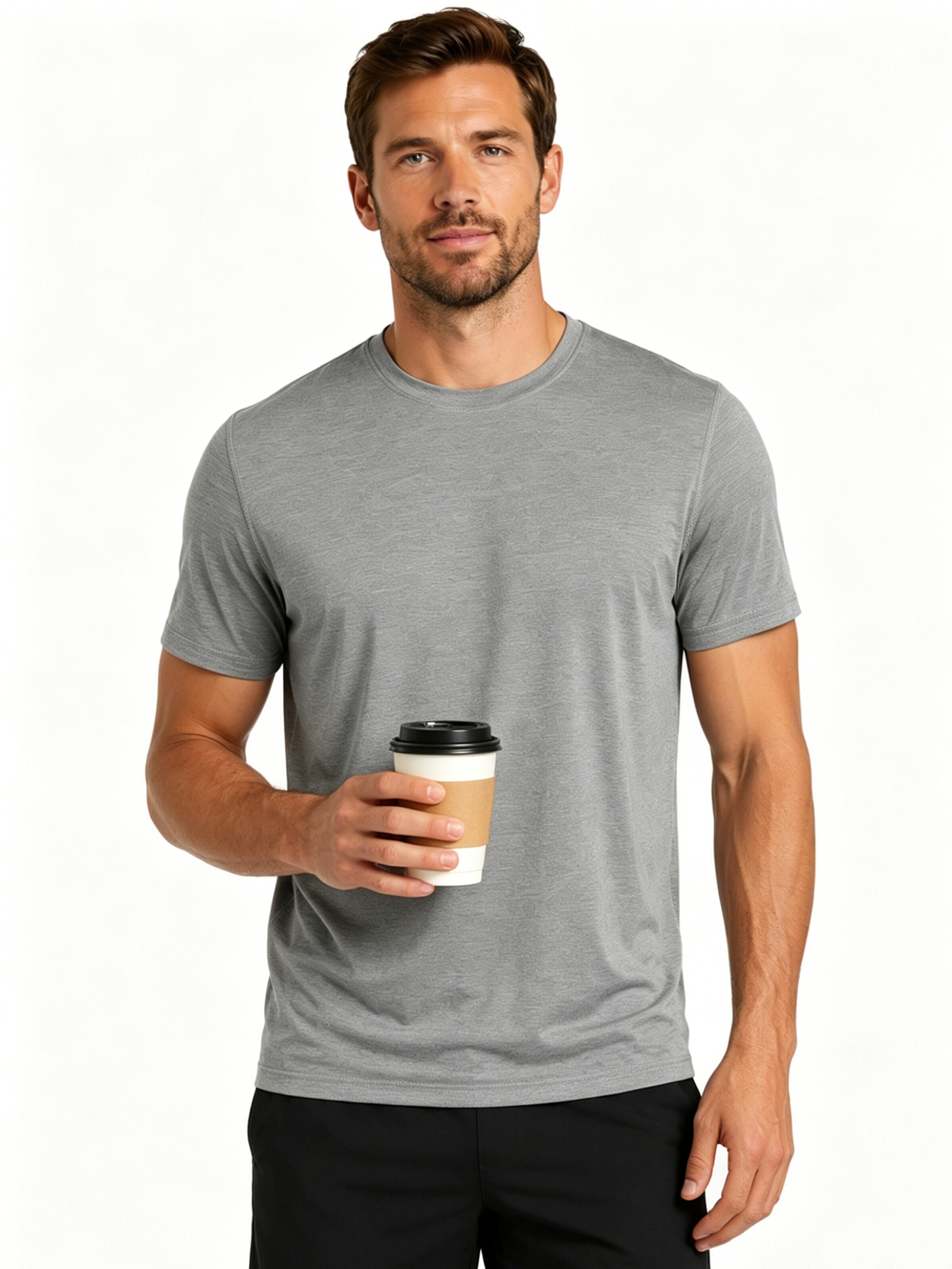 MEETWEE Shirt '2-Pack Casual Quick-Drying T-Shirts' in Grijs