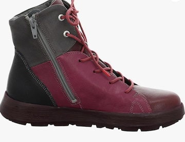 THINK! Lace-Up Ankle Boots 'Comoda' in Red
