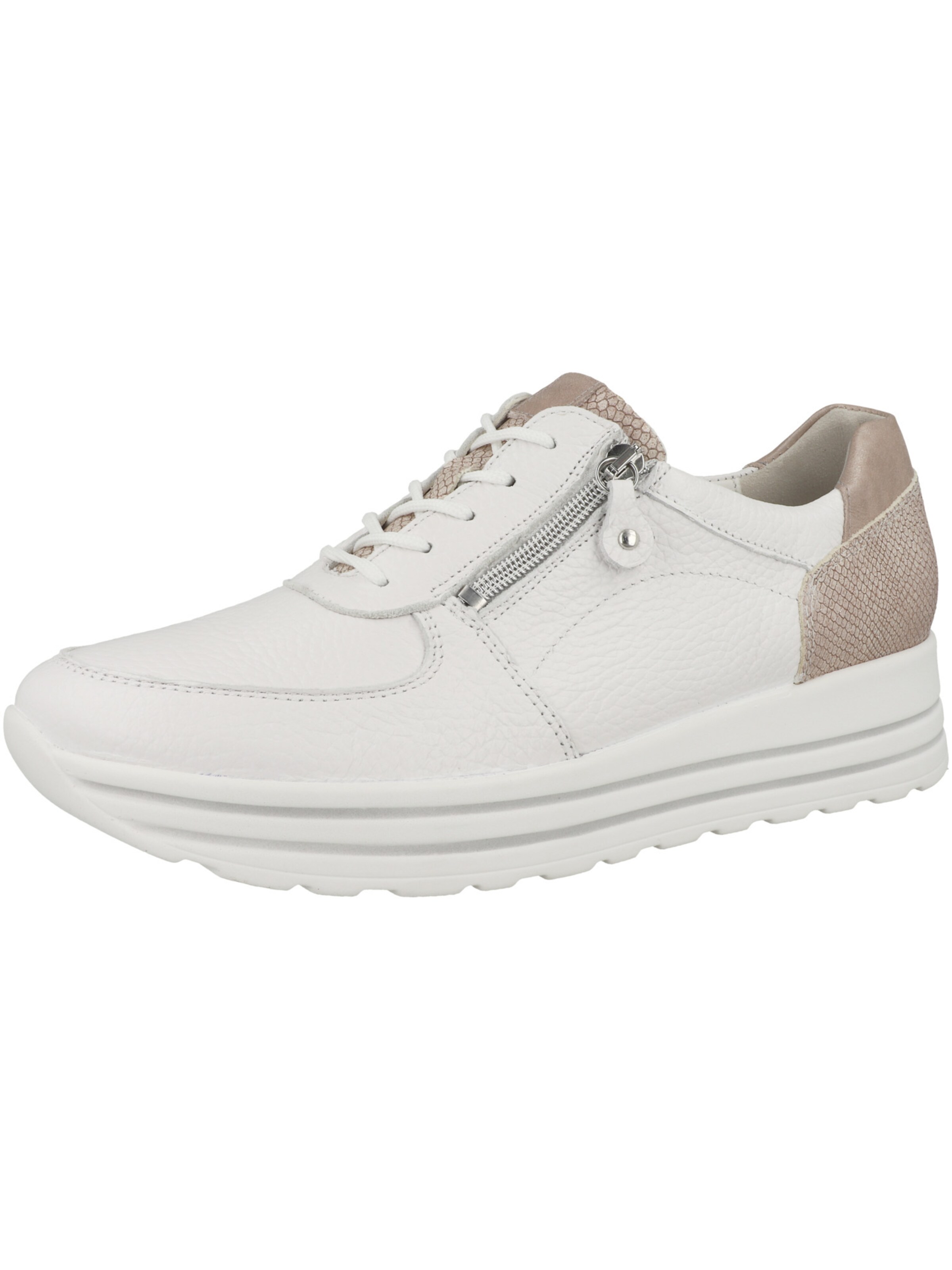 WALDLÄUFER - Sapatilhas baixas 'H-Lana' em branco: frente