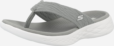 SKECHERS T-bar sandals 'SUNNY' in Grey / White, Item view