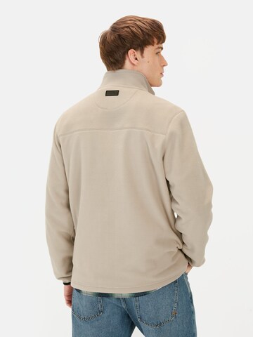 CAMEL ACTIVE Fleecejacke mit Stehkragen in Beige