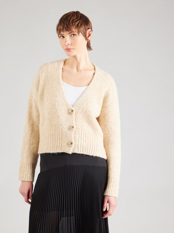HUGO Strickjacke 'Sebania' in Beige: Vorderseite