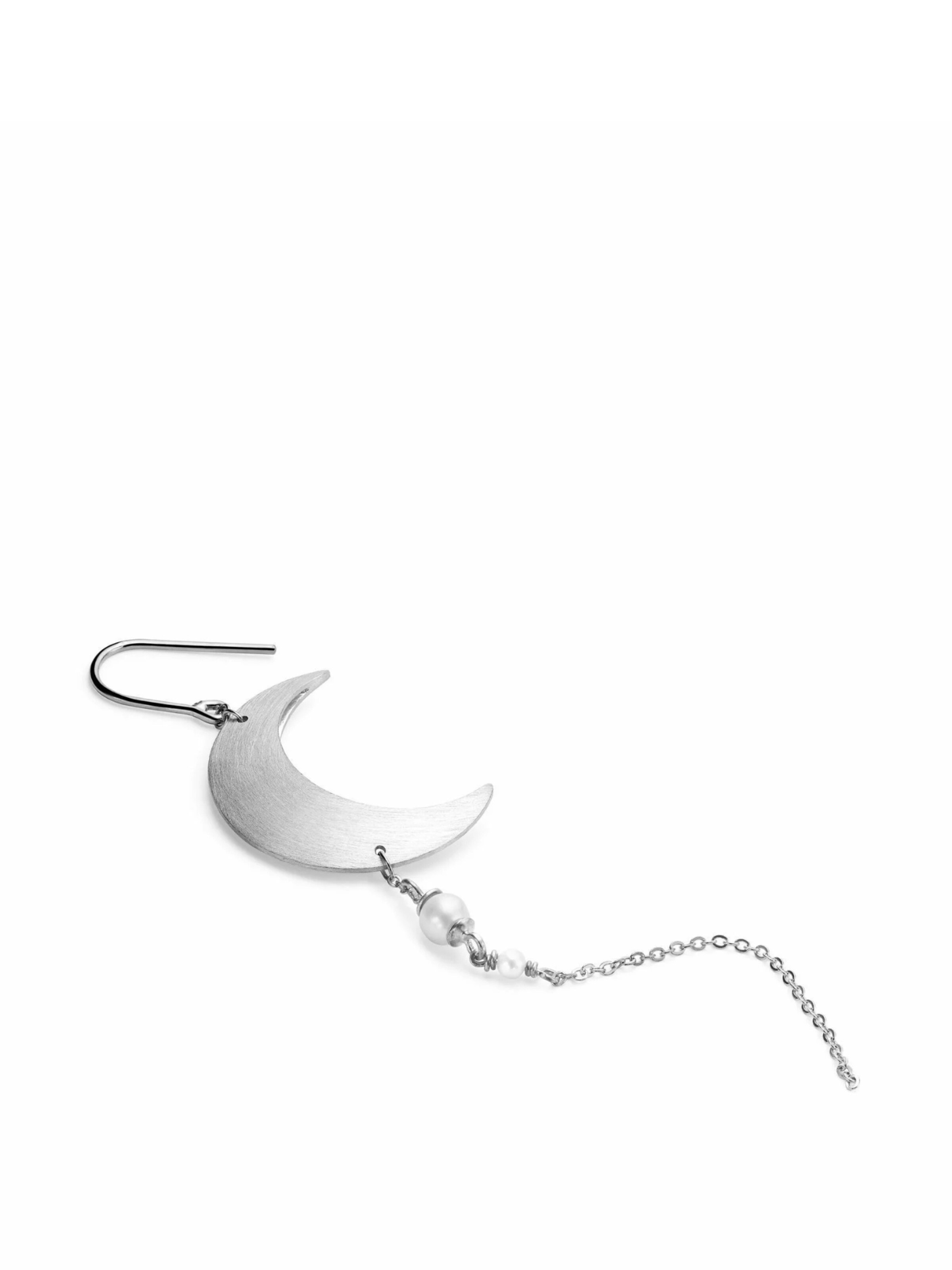 Jane Kønig Oorbellen 'Half Moon' in Zilver