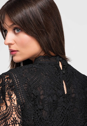 Ombre Bluse in Schwarz
