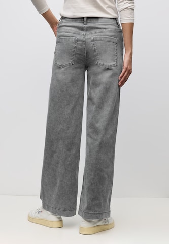 STREET ONE Wide leg Jeans in Grey