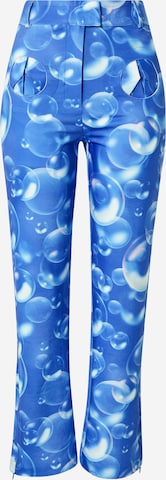 House of Sunny Flared Broek 'FANTASIA' in Blauw: voorkant