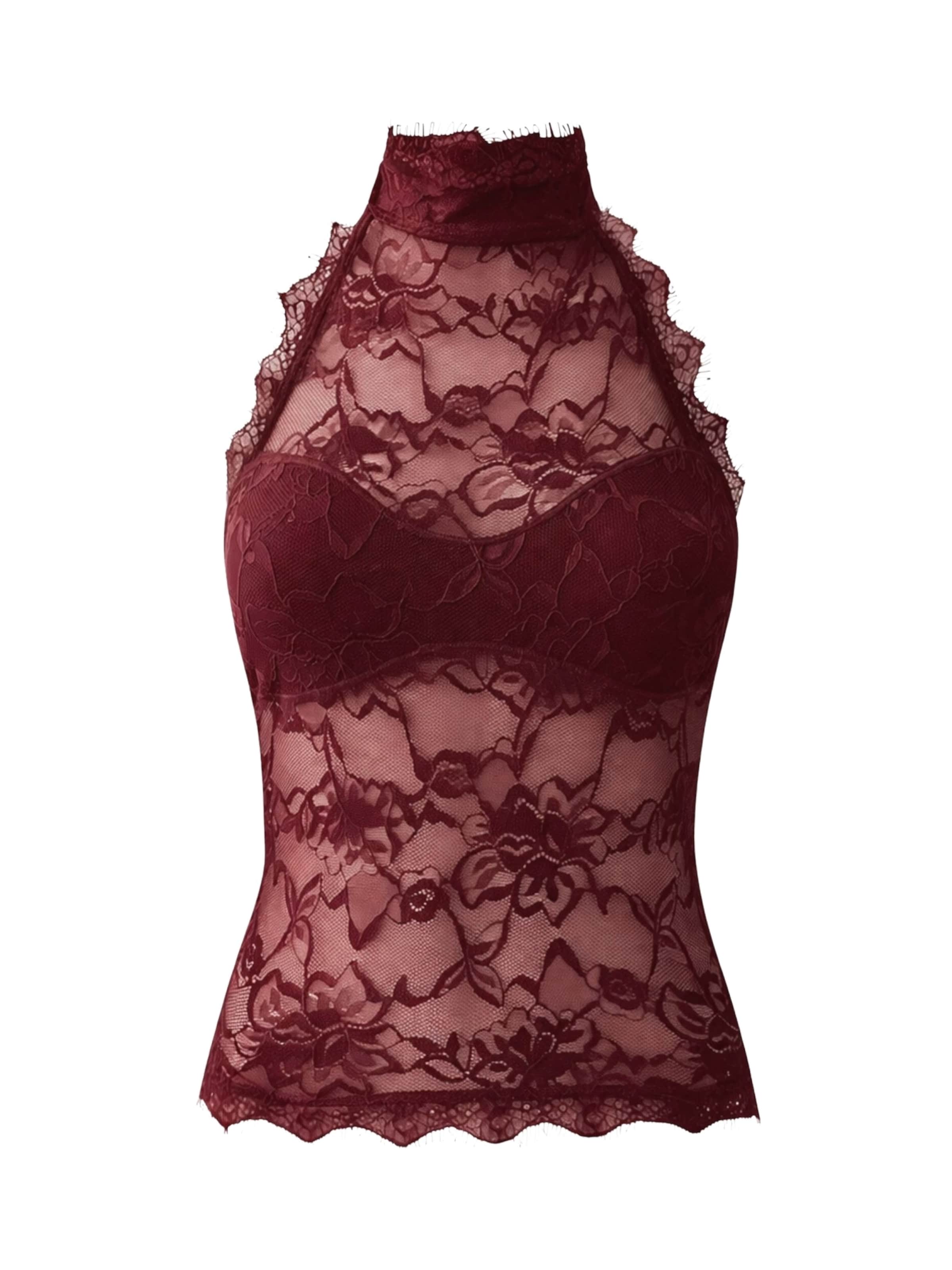 OW Collection Top ' SELAH ' in Red: front