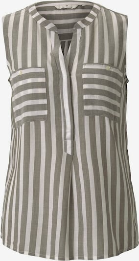 TOM TAILOR Blouse in de kleur Kaki / Offwhite, Productweergave