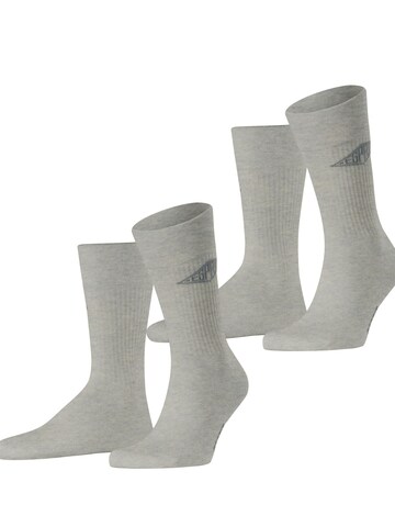 ESPRIT Socken 'Unisex Logo 2-Pack'‌‌‌‌‌‌‌‌‌ in Grau: Vorderseite