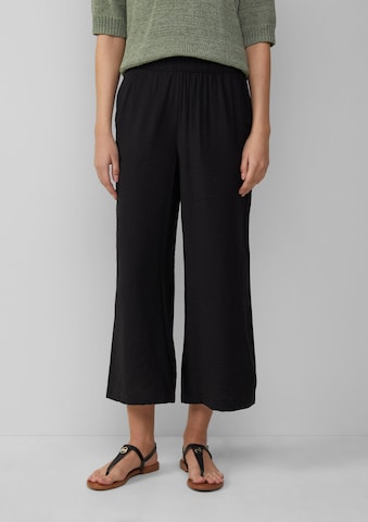s.Oliver Wide leg Trousers in Black: front