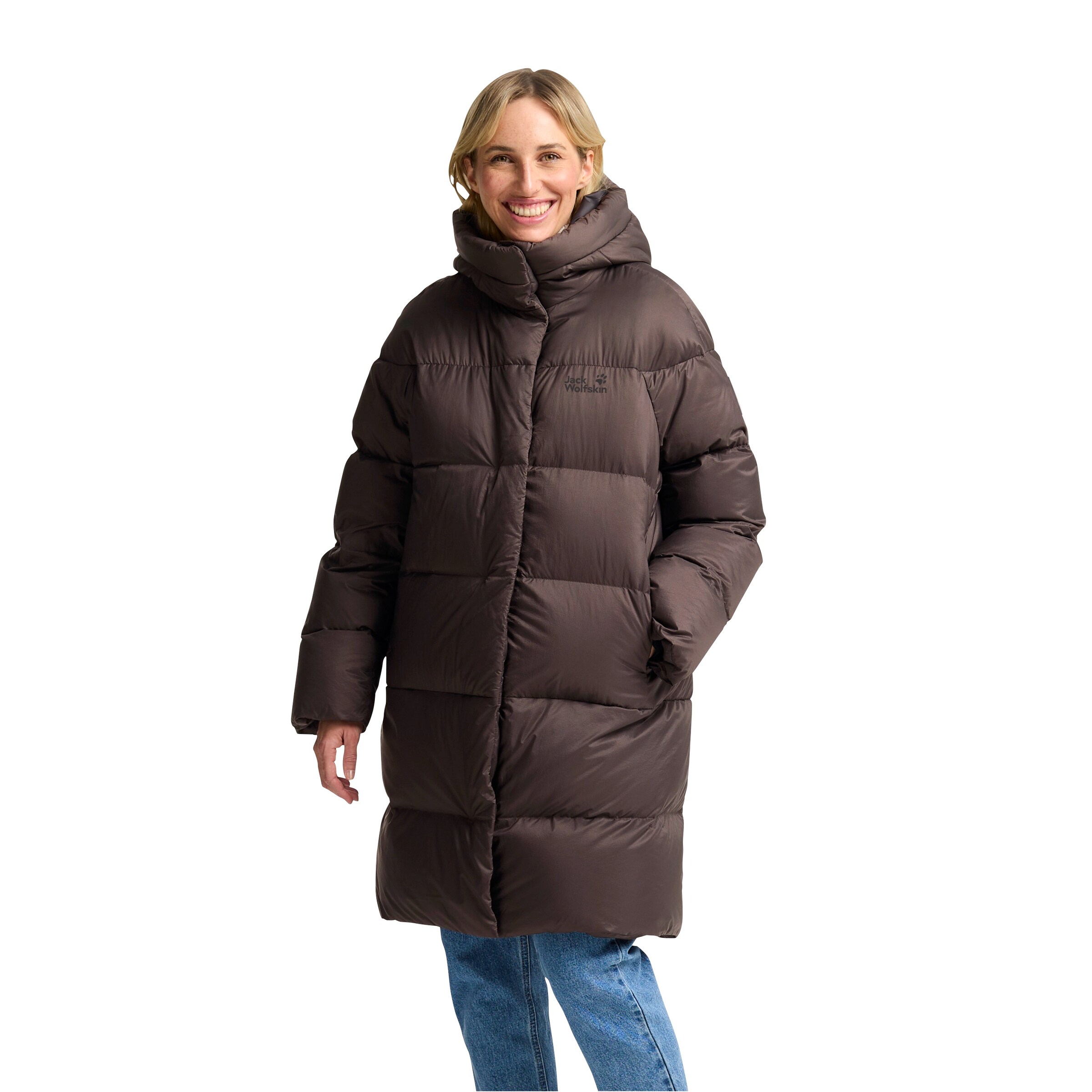 JACK WOLFSKIN Outdoor Coat in Brown: front
