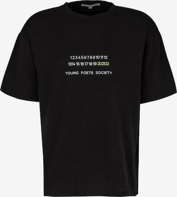 Young Poets Shirt 'Countdown Yoricko' in Black: front