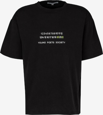 Young Poets Shirt 'Countdown Yoricko' in Schwarz: predná strana